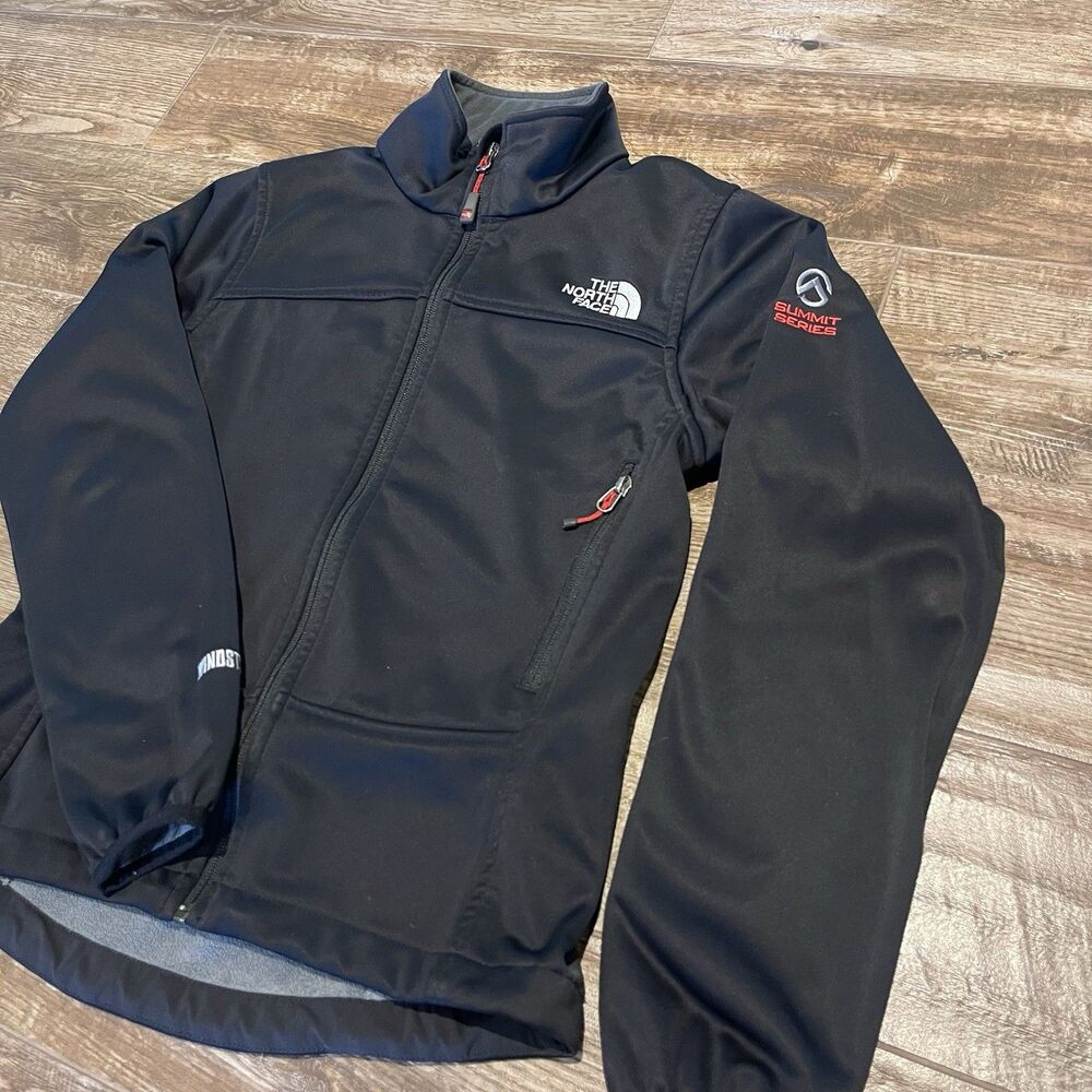 The North Face Windstopper Hiking Jacket Womens S Black Summit Series Full Zip